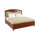 Кровать без изножья с мягким элементом 180х200 San Remo Ciliegio