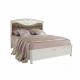 Кровать с резной вставкой без изножья с мягким элементом 160х200 San Remo Bianco