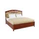 Кровать с резной вставкой без изножья с мягким элементом 160х200 San Remo Ciliegio